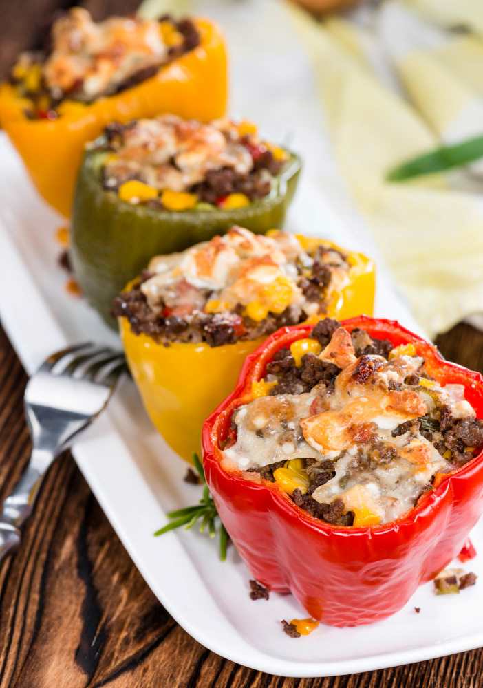 stuffed-peppers with Walnut Cheese