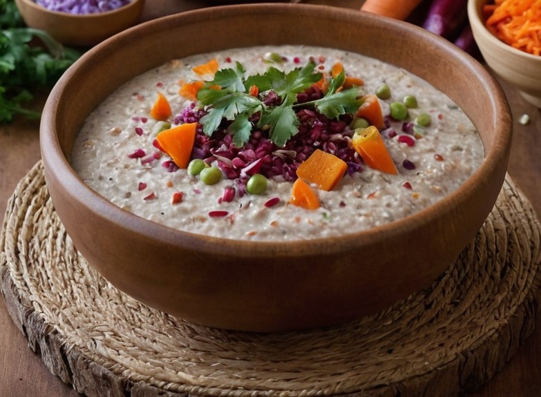 Zan ( Porridge/ Broth with veggies)